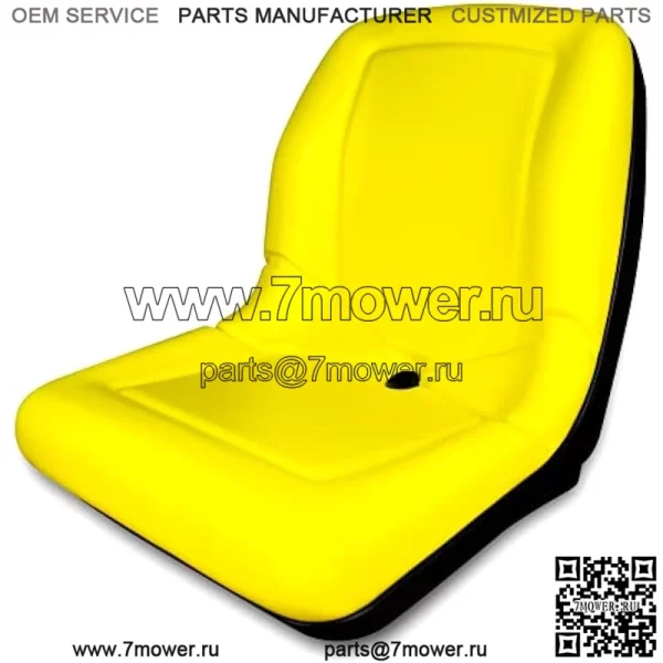 (2 сиденья) Желтое сиденье для John Deere Gator CS TS TX 4X2 AM133476 — сиденья с высокой спинкой - Image 3