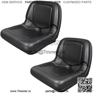 (2 сиденья) Черное сиденье для John Deere Gator CS TS TX 4X2 AM133476