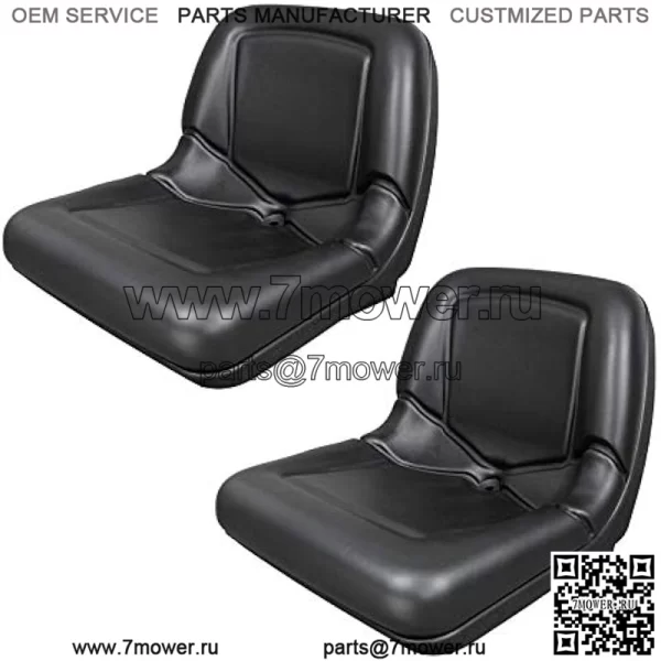 (2 сиденья) Черное сиденье для John Deere Gator CS TS TX 4X2 AM133476