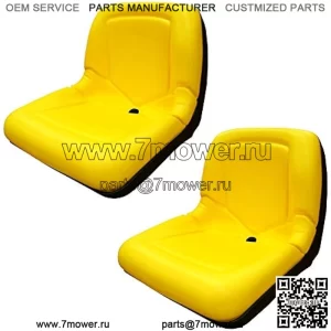 (2 сиденья) Желтое сиденье для спинки John Deere Gator CS TS TX 4X2-15 дюймов — AM133476