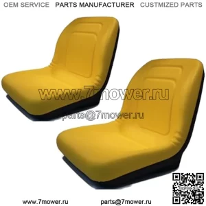 (2) Желтые сиденья с ВЫСОКОЙ спинкой для John Deere Gator XUV 620i, 850D, 550, 550 S4 UTV