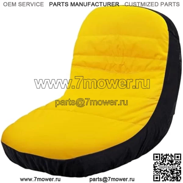 Чехол на сиденье (большой) LP92334 Подходит для газонокосилки John Deere высотой до 16,5–18 дюймов (водонепроницаемый) (четыре удобных кармана) (изготовлен из ткани Oxford 600d) Поставляется с сумкой для хранения
