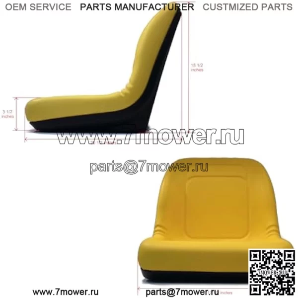 СИДЕНЬЯ JOHN DEERE GATOR 2 X (ДВА СИДЕНЬЯ) AM129969 6X4 4X4 4X2 CX E TE TH TRAIL TURF - Image 2