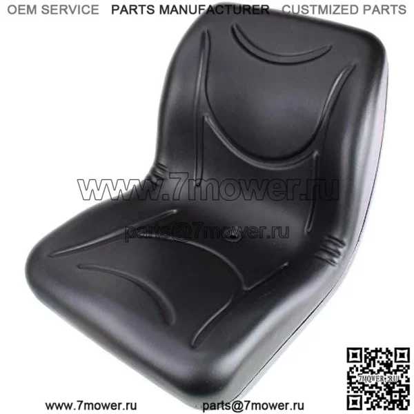 Два черных сиденья E-AM126149 (2 шт.) для John Deere Gator со сливным отверстием (M-Gator, E, Turf, TX 4X2, TH Turf, XUV550, 4X4 HPX, 4X2 Trail, 6X4 Trail++) - Image 3