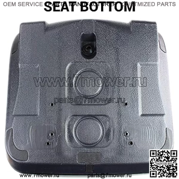 E-VG12160 Черное сиденье со сливным отверстием для John Deere Gator (M-Gator, E, Turf, TX 4X2, TH Turf, XUV550, 4X4 HPX, 4X2 Trail, 6X4 Trail++) - Image 3