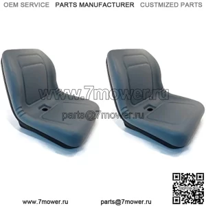 (2) Серые сиденья с ВЫСОКОЙ спинкой для John Deere Gator XUV 620i, 850D, 550, 550 S4 UTV