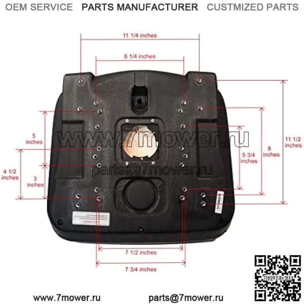 (2) Серые сиденья с ВЫСОКОЙ спинкой для John Deere Gator XUV 620i, 850D, 550, 550 S4 UTV - Image 3