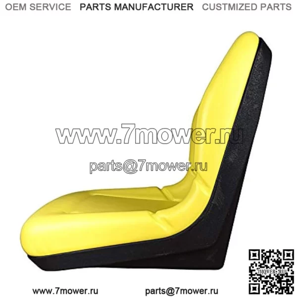 СИДЕНИЯ TRAC (2 сиденья) Желтое сиденье для John Deere Gator CS TS TX 4X2 AM133476 — сиденья с высокой спинкой - Image 4