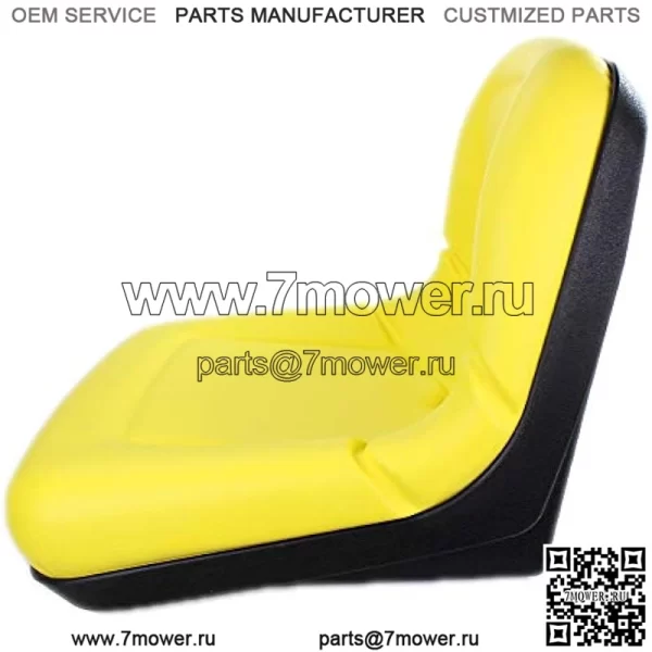E-AM133476 Желтое сиденье высотой 15 дюймов для John Deere 4X2, CS и TS 4X2 Gators+ - Image 2