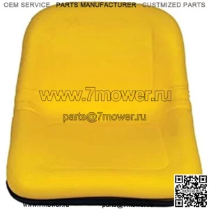Подходит для сиденья John Deere 15 дюймов, желтая виниловая пленка Подходит для Gator CS и Gator 4X2 Turf