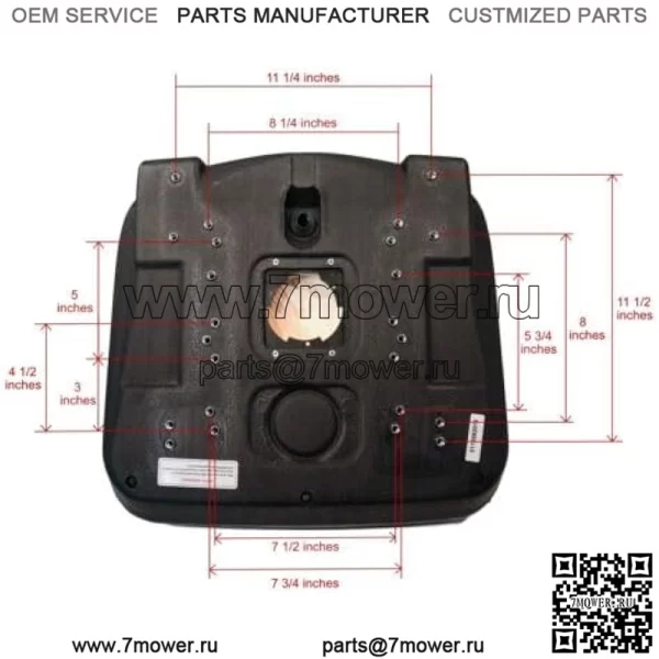 Серое сиденье с высокой спинкой подходит для John Deere Gator CS, CX, 4x2 HPX, 4x4HPX, 4x4 Trail HPX - Image 3