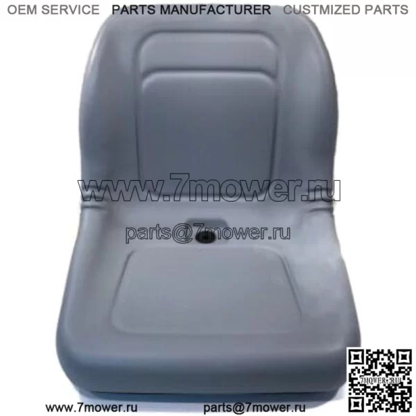 Серое сиденье с высокой спинкой подходит для John Deere Gator CS, CX, 4x2 HPX, 4x4HPX, 4x4 Trail HPX - Image 5