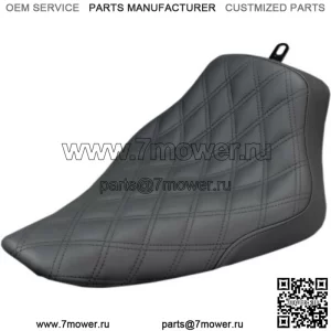 Seatdlemen Black Renegade Lattice Stitch Solo Seat Harley 11-17 Softail FXS FLS (???ݧ?: Harley-Davidson)