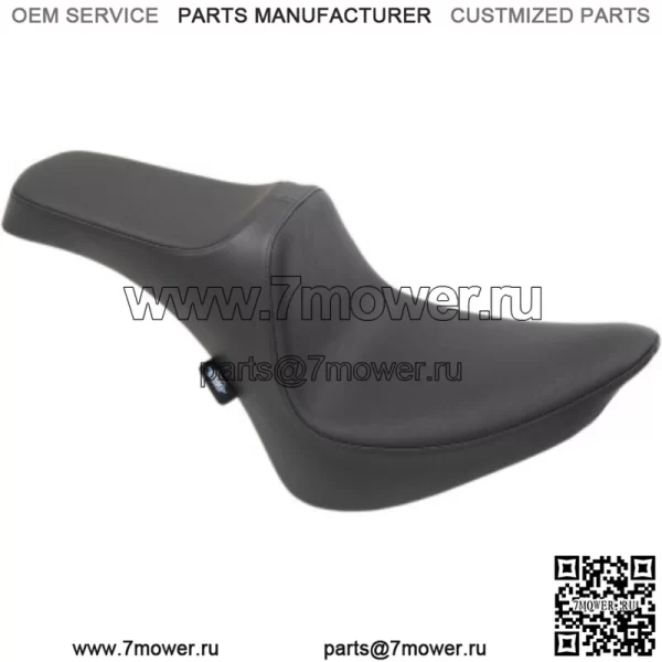 Predator III Black Smooth Seat Harley Softail FXST FLST 84-99 (???ݧ?: Harley-Davidson)