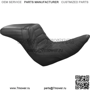 LePera Kickflip Seat Track Pleat Black Marathon Foam BikerTec Harley Softail 18+ (???ݧ?: Harley-Davidson)