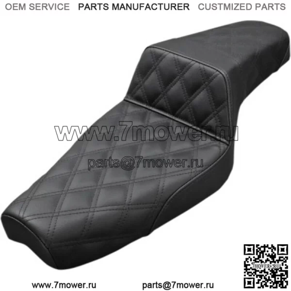 Saddlemen Step 2 Up Lattice Stitch Black Seat 4.5 Tank Harley 2004+ XL Sportster (???ݧ?: Harley-Davidson)