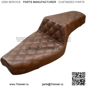 Saddlemen Step 2 Up Brown Lattice Stitch LS Seat Harley 1979-2003 XL Sportster (???ݧ?: Harley-Davidson)