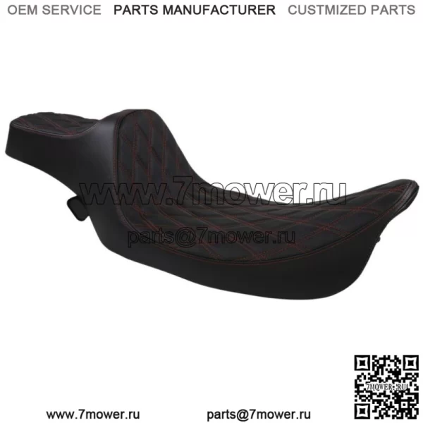 Drag Extended Reach Predator III 3 Red Diamond Black Seat 99-07 Harley FLHR FLHX (???ݧ?: Harley-Davidson)