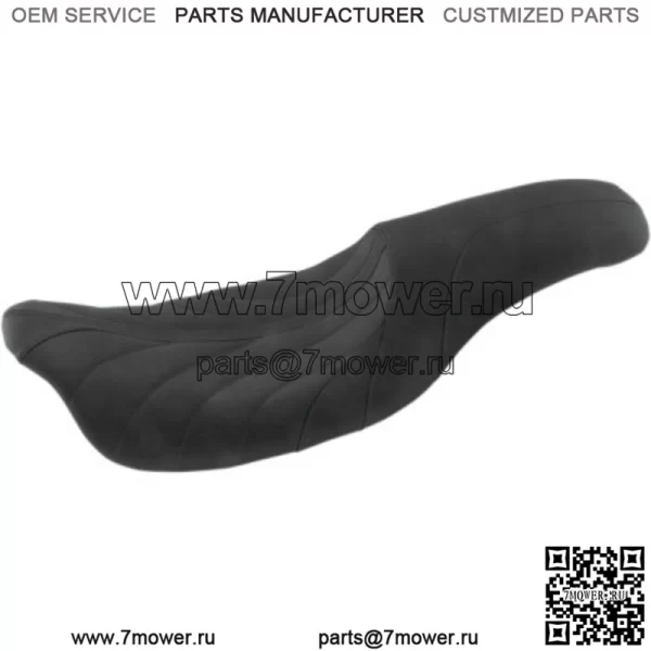 Mustang Revere Journey 2 Up 1 Piece Seat Black Gravity Stitch Harley 08+ Touring (???ݧ?: Harley-Davidson)