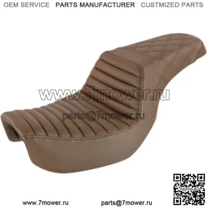 ???ڧէ֧ߧ?? Saddlemen Brown Step 2 Up Lattice Tuck N Roll Seat Harley Softail 18+ FXBB FXST (???ݧ?: Harley-Davidson)