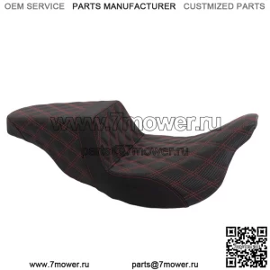 Saddlemen Red Lattice Stitch Carbon Fibre Gripper Step 2 Up Seat Harley Touring (???ݧ?: Harley-Davidson)
