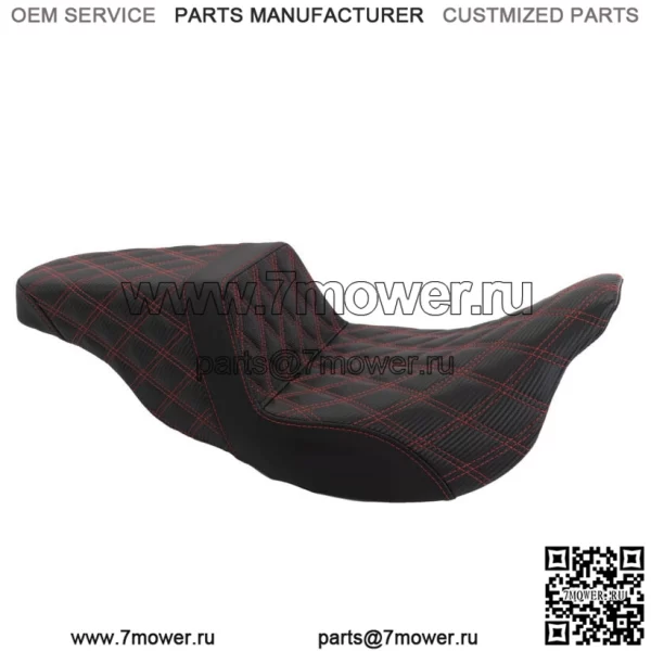 Saddlemen Red Lattice Stitch Carbon Fibre Gripper Step 2 Up Seat Harley Touring (???ݧ?: Harley-Davidson)