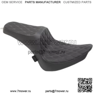 Predator III Silver Double Diamond Seat Up Harley 00-17 Softail (???ݧ?: Harley-Davidson)