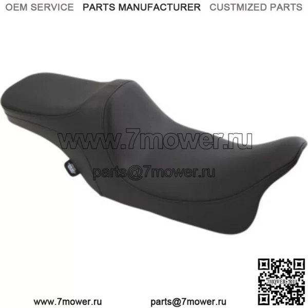 Predator III Smooth Vinyl Stitch 2 Up Seat Harley Touring 97-07 (???ݧ?: Harley-Davidson)