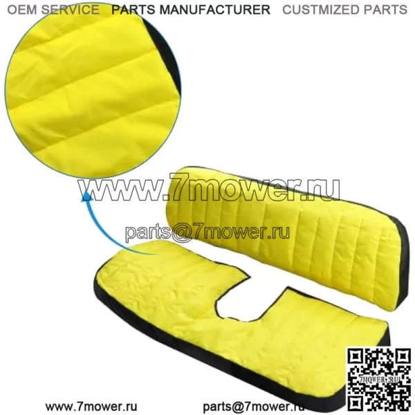 Защитный чехол для сиденья, совместимый с John Deere Gator 560 и 590 XUV среднего размера, желтый - Image 3