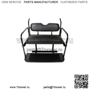 Комплект заднего откидного сиденья Заднее сиденье для Club Car DS Golf Cart 2000-2013 годов, складной черный