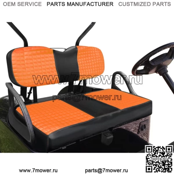 Набор из 4 чехлов на передние и задние сиденья для Yamaha Drive/Drive 2 2007+ Golf Cart, оранжевый