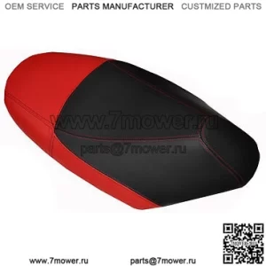 КРАСНО-ЧЕРНЫЙ КОЖАНЫЙ ЧЕХОЛ СИДЕНИЙ ДЛЯ PEUGEOT VIVACITY 50 100 125 ДО 09