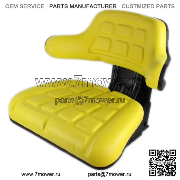 Желтое сиденье W222YL подходит для трелевочного трактора John Deere 540D 548D 640D 648D