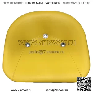 Желтое мягкое сиденье подходит для газонных и садовых тракторов John Deere TS1200.