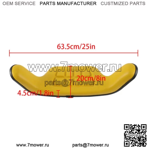 Набор из 2 желтых подушек сиденья для John Deere 2030 2040 2440 2640 2350 2550 - Image 4
