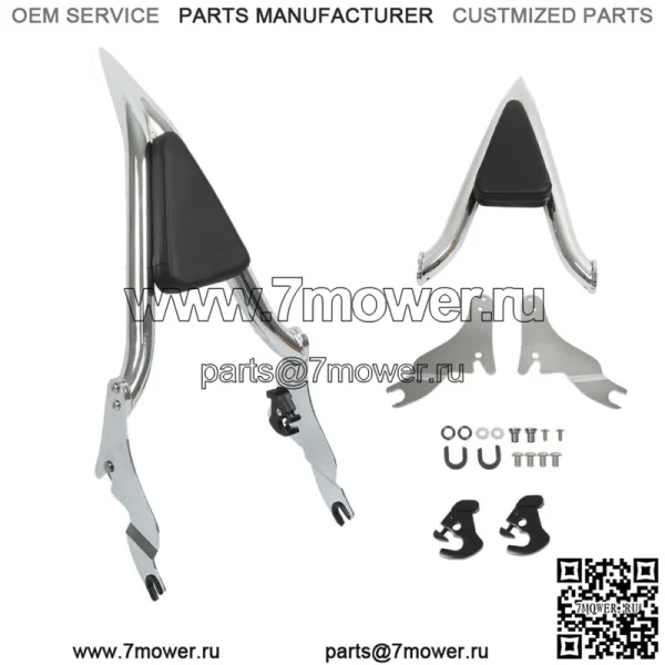 Бар Sissy с высокой спинкой 16 дюймов для гастролей CVO Road Street Glide Road King 09-20