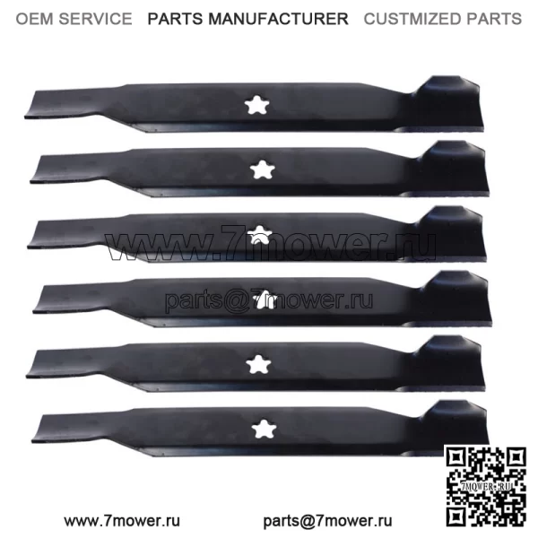 (6) Mower Blades High Lift для Husqvarna и Poulan 532137380 50-дюймовые деки