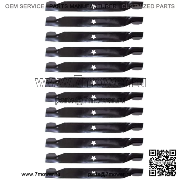 12PK Oregon 42-дюймовые сменные лезвия газонокосилки для Sears Craftsman Poulan AYP A