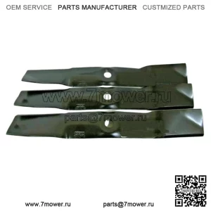 3 лезвия подходят для JOHN DEERE UC22010 54" C ДЕКИ ЗАМЕНЯЮТСЯ, ПОДХОДЯТ ДЛЯ НЕСКОЛЬКИХ