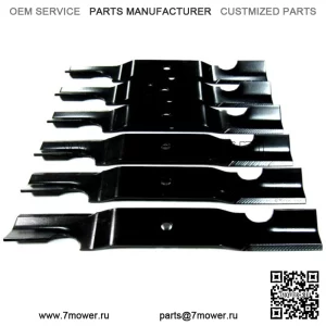 6 отвалов XHT подходят для дек John Deere TCU34280 Quik-Trak 652B 652E 652R 52 дюйма.