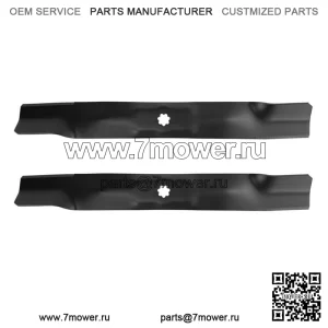 2 лезвия косилки для John Deere AM141034 M154062 LA120, 42-дюймовая дека с высоким подъемом