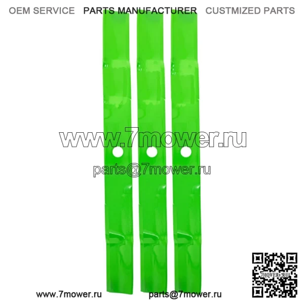 Газонный нож для John Deere Z997R Z970R 72-дюймовая дека M142514 для мульчирования, 3 шт.