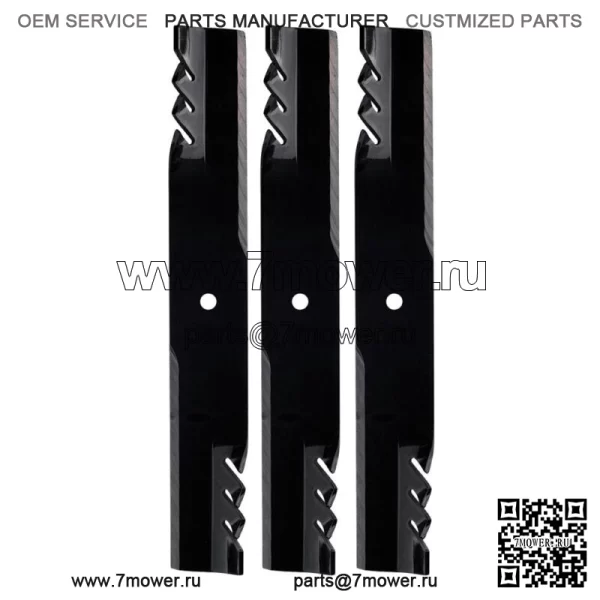 Oregon 396-712 Gator G6 Blades Woods Bush Hog Grasshopper 223 225 61 дюйм, комплект из 3 шт.