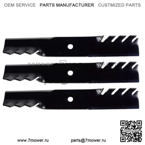3 лезвия мульчирующей косилки с зубцами Gator подходят для Gravely ZT 00273000 04919100 48-дюймовой деки