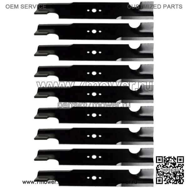 (9) Коммерческий Hi-Lift Mower Blades для Gravely 04919100 32-дюймовая 48-дюймовая дека