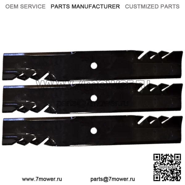 3PK мульчирующие ножи для Ariens Gravely Pro-Turn Stance размером 36 дюймов и 52 дюйма 00273100 03253800