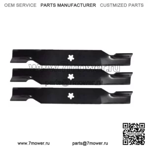 Ariens 936069 936078 936097 54-дюймовые лезвия для газонокосилки с высоким подъемом в мешке, набор из 3 шт.