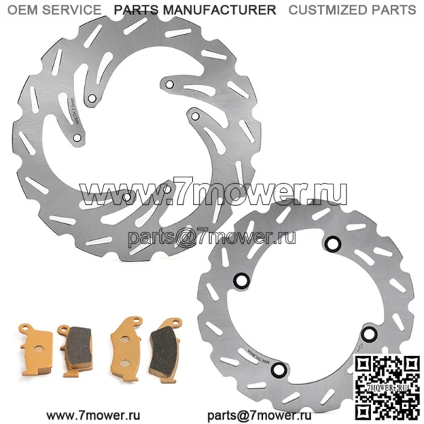 Комплект ротора тормозного диска и тормозная колодка для HONDA CR R- CR E 125CC 1995-1997/ 250CC 1995-1996 / 500CC 1995-2001