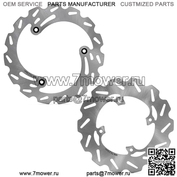 Комплект роторов тормозных дисков из нержавеющей стали 198*198 мм для YAMAHA YZ 65 2018 и новее - Image 3