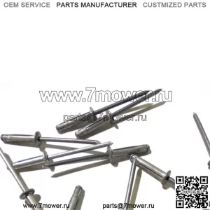 ВИНТАЖНЫЕ ЗАКЛЕПКИ ДЛЯ СНЕГОХОДОВ OEM (8) ВОСЕМЬ ШТ. 7621337